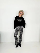 Afbeelding in Gallery-weergave laden, Pantalon Palazzo Leo - Black Grey
