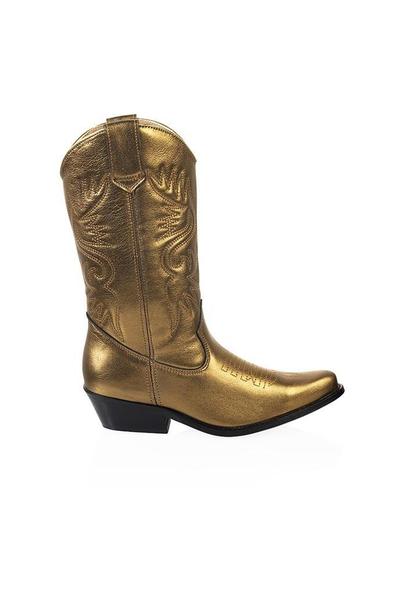 Laarzen High Texas - Metallic cooper